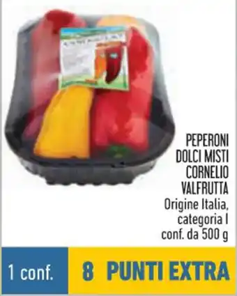 Conad Valfrutta Peperoni Dolci Misti Cornelio conf. da 500 g offerta