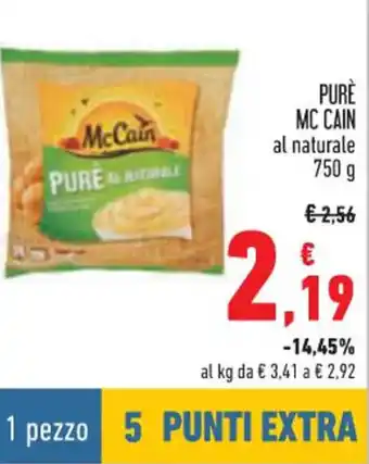 Conad Mc Cain Purè al naturale 750 g offerta