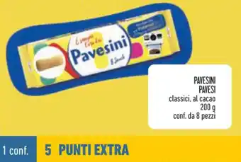 Conad Pavesi Pavesini classici, al cacao 200 g conf. da 8 pezzi offerta