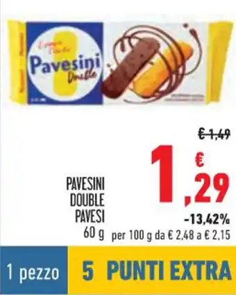 Conad Pavesi Pavesini Double 60 g offerta