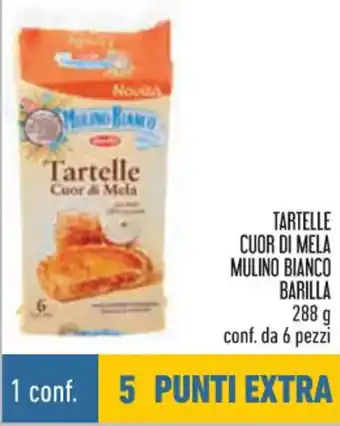 Conad Barilla Mulino Bianco Tartelle Cuor di Mela 288 g conf. da 6 pezzi offerta