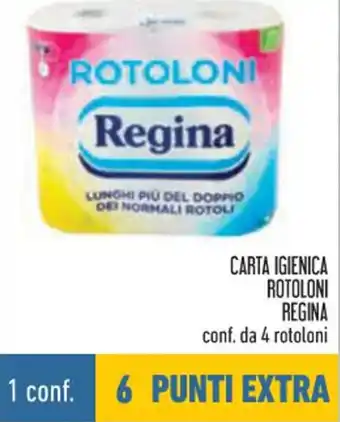 Conad Regina Carta Igienica Rotoloni conf. da 4 rotoloni offerta