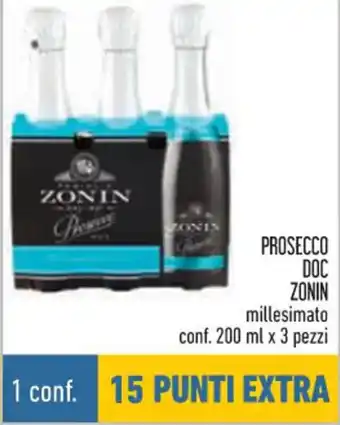 Zonin Prosecco DOC millesimato conf. 200 ml x 3 pezzi