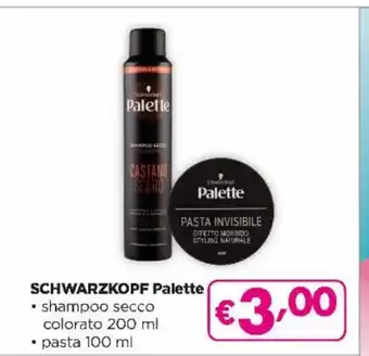 Acqua & Sapone Schwarzkopf Palette shampoo secco colorato 200 ml / pasta 100 ml offerta