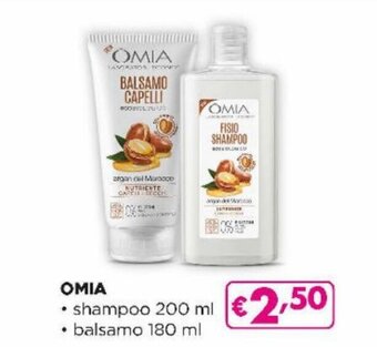 Acqua & Sapone Omia shampoo 200 ml / balsamo 180 ml offerta