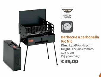 Bricocenter Barbecue a carbonella pic nic offerta