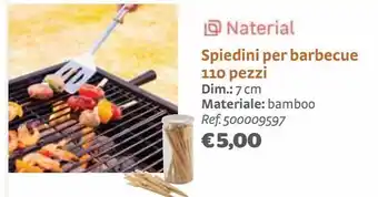 Spiedini per barbecue 110 pezzi