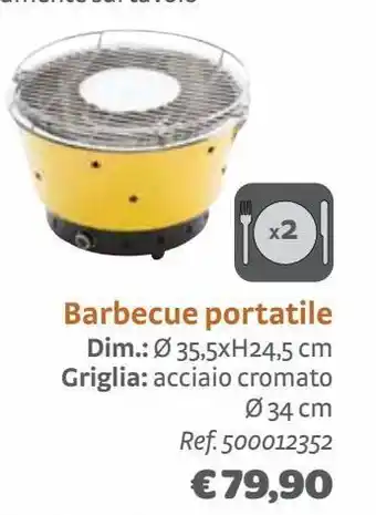 Bricocenter Barbecue portatile offerta