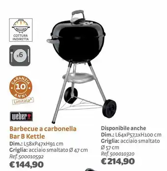 Barbecue a carbonella bar b kettle