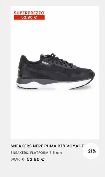 Pittarello Sneakers nere puma offerta