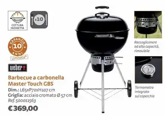 Bricocenter Barbecue a carbonella mastertouch gbs offerta