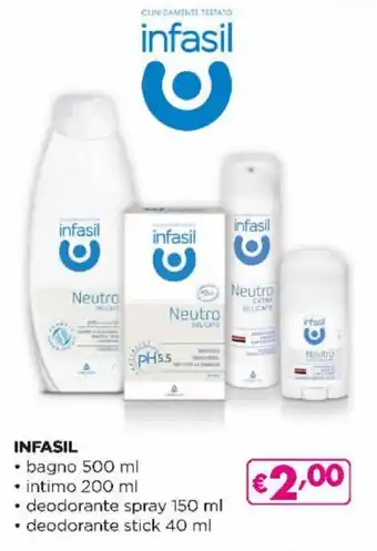 Acqua & Sapone Infasil bagno 500 ml,intimo 200 ml,deodorante spray 150 ml offerta