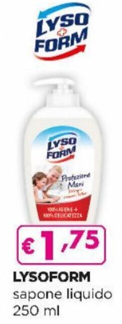 Acqua & Sapone Lysoform Sapone Liquido 250 ml offerta