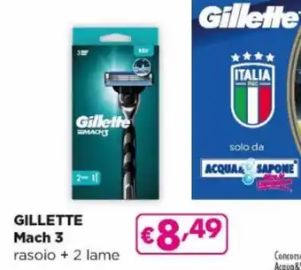 Gilette Mach 3 rasoi + 2 lame