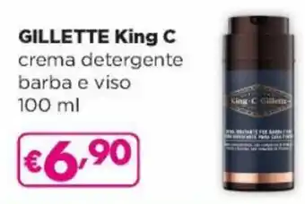 Gilette King C crema detegente barba e viso 100 ml
