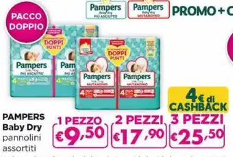 Acqua & Sapone Pampers Baby Dry pannolini assortiti 2 pezzi offerta