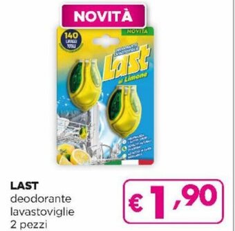 Acqua & Sapone Last deodorante lavastoviglie 2 pezzi offerta