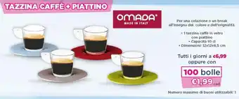 Acqua & Sapone Tazzina Caffè + Piattino offerta