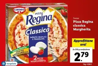 Lidl Cameo Pizza Regina classica Margherita 2 x 310 g confezione offerta