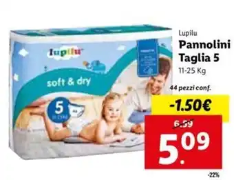 Lupilu Pannolini Taglia 5 11-25 Kg