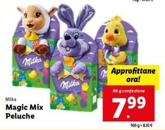 Lidl Milka Magic Mix Peluche 96 g confezione offerta