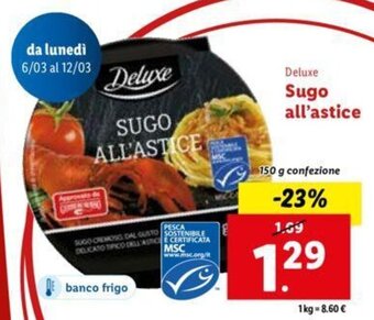 Lidl Deluxe Sugo All'Astice 150 g confezione offerta