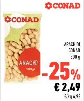 Conad Conad Arachidi 500 g offerta