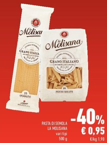 Conad La Molisana Pasta di Semola vari tipi 500 g offerta