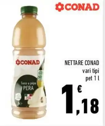 Conad Conad Nettare vari tipi pet 1 l offerta