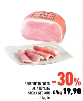 Conad Negroni Stella Prosciutto Cotto Alta Qualità offerta