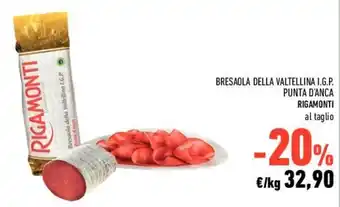 Conad Rigamonti Bresaola Della Valtellina I.G.P. Punta D'Anca offerta