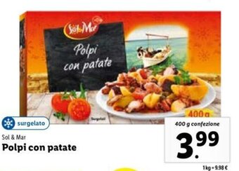 Lidl Sol & Mar Polpi Con Patate 400 g confezione offerta