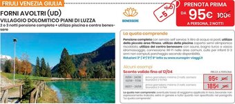 Forni Avoltri (UD) Villaggio Dolomitico Piani di Luzza
