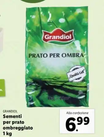 Lidl Grandiol Sementi Per Prato Ombreggiato 1 kg offerta