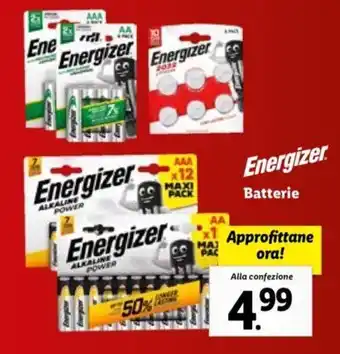 Lidl Eenrgizer Batterie offerta