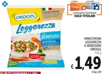 Spazio Conad Orogel Minestrone Leggerezza Il Benessere 750 g offerta