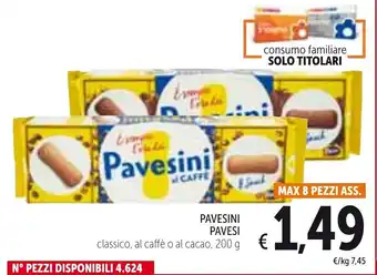 Spazio Conad Pavesi Pavesini Classici, Al Caffè o Al Cacao 200 g offerta