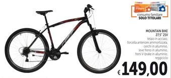 Spazio Conad Mountain Bike 27,5" 21V offerta