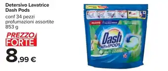 Carrefour Dash Pods Detersivo Lavatrice conf 34 pezzi 853 g offerta