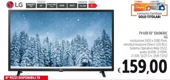 Spazio Conad LG TV LED 32" 32LQ631C offerta