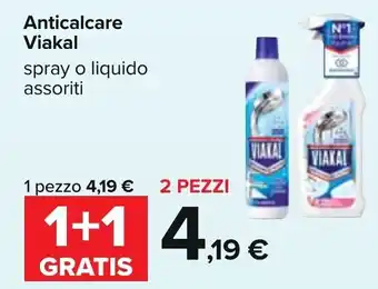 Carrefour Viakal Anticalcare spray o liquido assortiti offerta