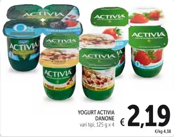 Spazio Conad Danone Yogurt Activia Vari Tipi 125 g x 4 offerta
