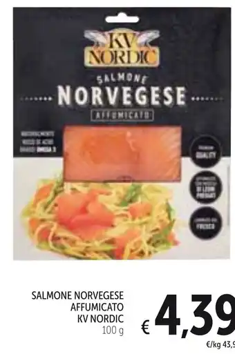 Spazio Conad KV Nordic salmone norvegese affumicato 100g offerta