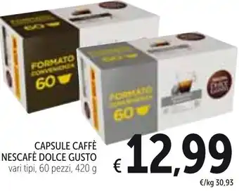 Spazio Conad Nescafè Dolce Gusto Capsule Caffè Vari Tipi 60 Pezzi, 420 g offerta