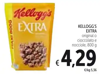 Spazio Conad Kellogg's Extra Original o Cioccolato e Nocciole 800 g offerta