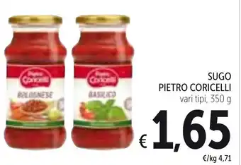 Spazio Conad Pietro Coricelli Sugo Vari Tipi 350 g offerta