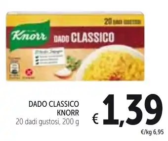Spazio Conad Knorr Dado Classico 20 Dadi Gustosi, 200 g offerta