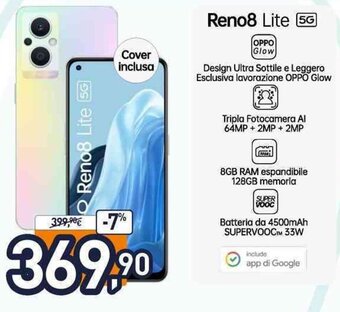 Unieuro Oppo Reno8 Lite 5G offerta