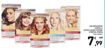 Spazio Conad L'Oréal Paris Colorazione Capelli Excellence Creme Vari Colori offerta