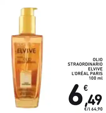 Spazio Conad L'Oréal Paris Olio Straordinario Elvive 100 ml offerta